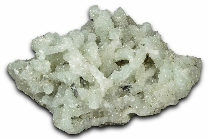 Sparkly Prehnite Pseudomorph After Laumontite - India #342418